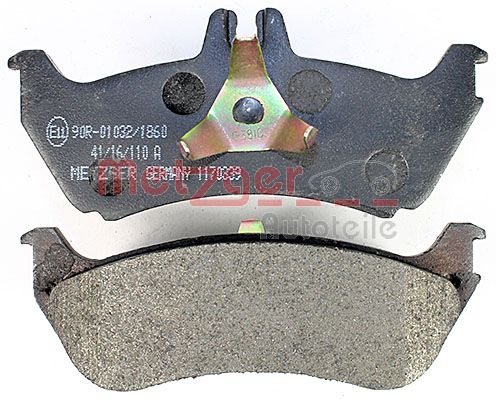METZGER 1170339 Bremsbelagsatz, Scheibenbremse